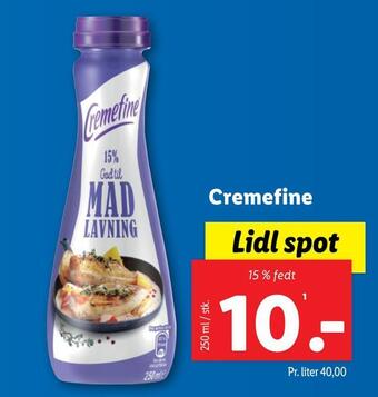 Lidl Cremefine tilbud