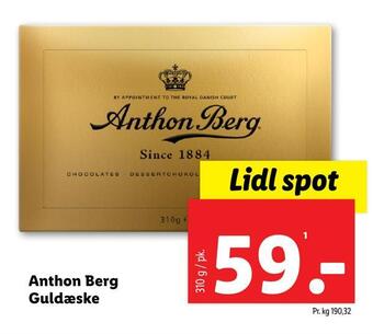 Lidl Anthon berg guldæske tilbud