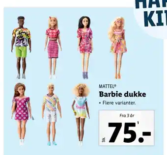 Lidl Barbie dukke tilbud