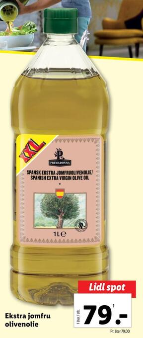 Lidl Ekstra jomfru olivenolie tilbud