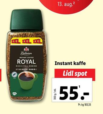 Lidl Instant kaffe tilbud