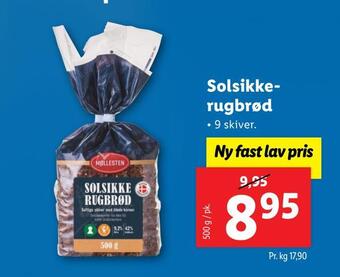 Lidl Solsikkerugbrød tilbud