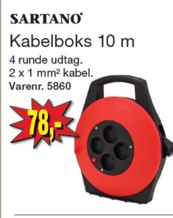Harald Nyborg Sartano kabeltromle tilbud