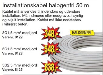 Harald Nyborg Ukendt installationskabel tilbud