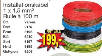 Harald Nyborg Ukendt installationskabel tilbud