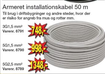 Harald Nyborg Ukendt installationskabel tilbud