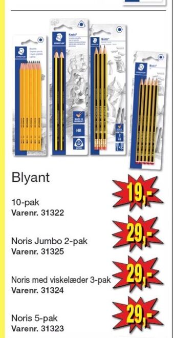 Harald Nyborg Staedtler blyant tilbud