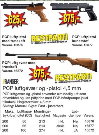 Harald Nyborg Max ranger luftpistol tilbud