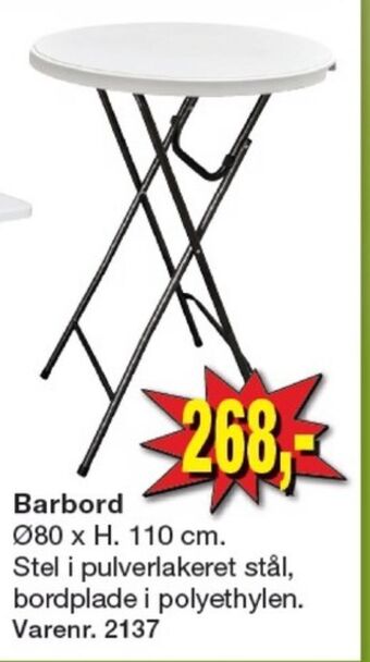 Harald Nyborg Ukendt barbord tilbud