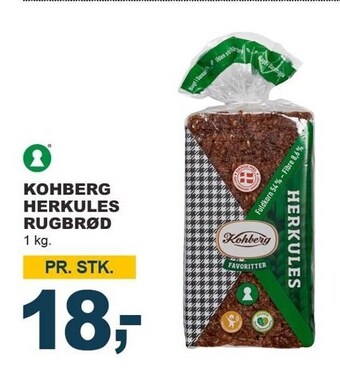 Let-Køb Kohberg herkules rugbrød tilbud