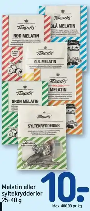 REMA 1000 Melatin eller syltekrydderier tilbud