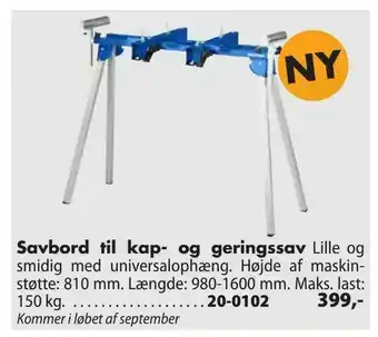 Savbord til kap- og geringssav