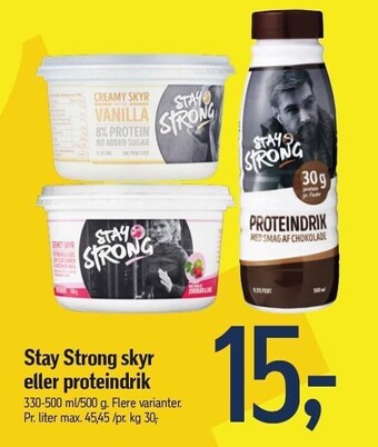 Føtex Stay strong skyr eller proteindrik tilbud