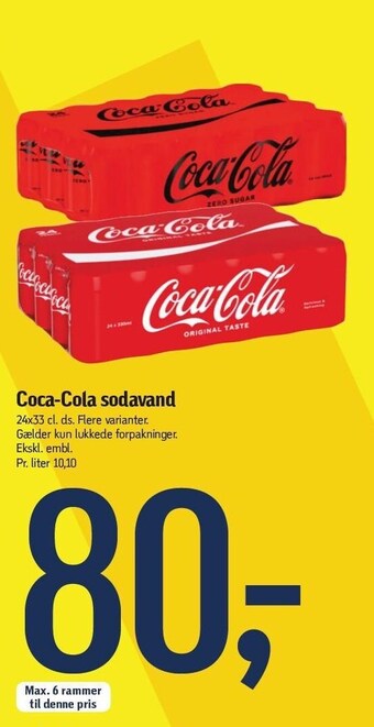 Føtex Coca-cola sodavand tilbud