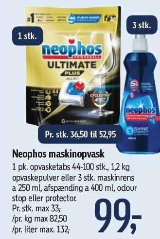 Føtex Neophos maskineopvask tilbud