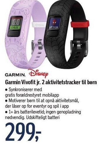 Føtex Garmin vivofit jr. aktivitetstracker til børn tilbud