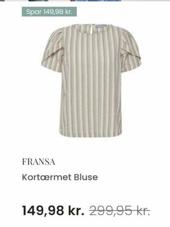 Salling FRANSA Kortærmet Bluse tilbud