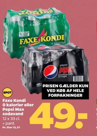 Netto 0 kalorier sportssodavand tilbud
