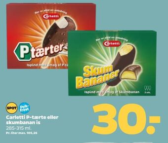 Netto P-tærter ispinde tilbud
