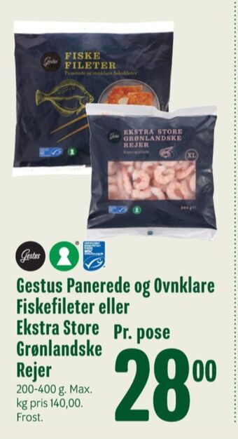 Min Købmand Gestus rejer tilbud