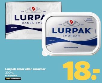 Netto Lurpak smør saltet tilbud