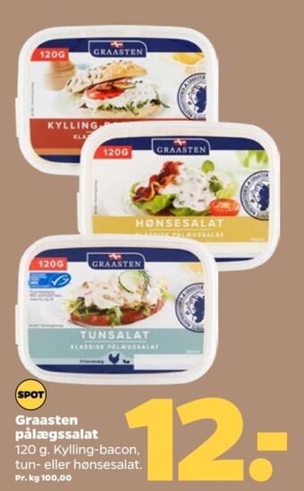 Netto Graasten kylling & baconsalat tilbud