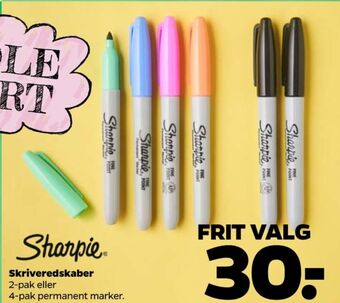 Netto Sharpie tusser tilbud