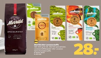 Netto Tierra kaffekapsler tilbud