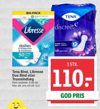 SPAR Libresse trusseindlæg tilbud