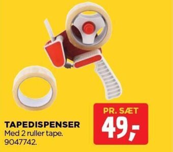 TAPEDISPENSER Med 2 ruller tape. 9047742.