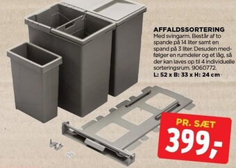 jem & fix AFFALDSSORTERING Med svingarm. tilbud