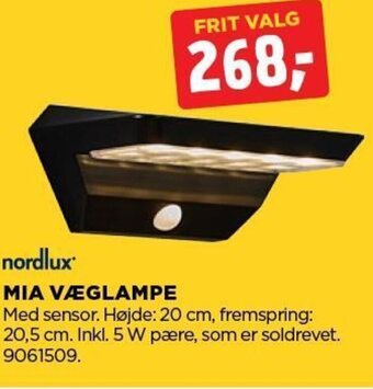 jem & fix MIA VÆGLAMPE tilbud