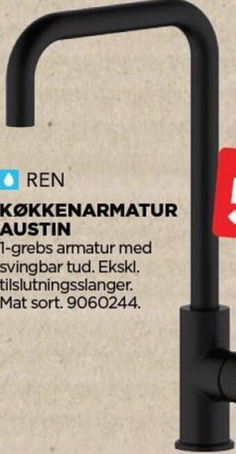 jem & fix KØKKENARMATUR AUSTIN tilbud