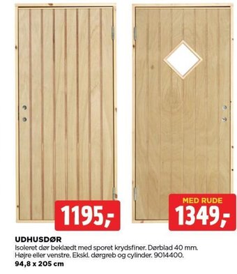 jem & fix UDHUSDØR tilbud