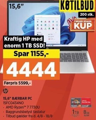 Power 15,6´´ bærbar pc tilbud
