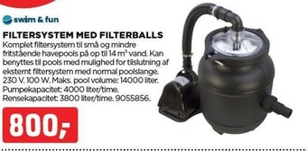 jem & fix FILTERSYSTEM MED FILTERBALLS tilbud