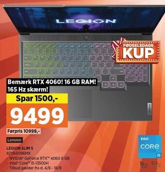 Power Lenovo legion slim 5 tilbud