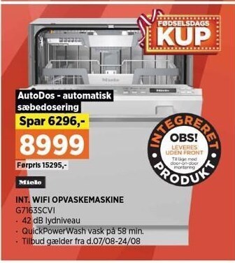 Power Miele int. wifi opvaskemaskine tilbud