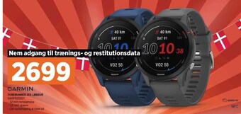 Power Garmin forerunner 255-løbeur tilbud