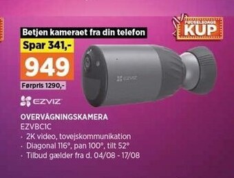 Power Ezviz overvågningskamera tilbud
