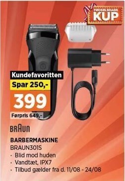 Power Braun barbermaskine tilbud