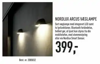 Nordlux arcus væglampe