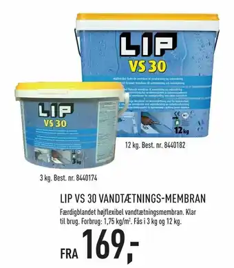 Johannes Fog Lip vs 30 vandtætnings-membran tilbud
