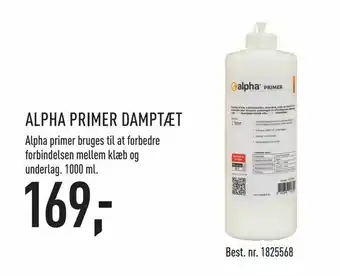 Alpha primer damptæt