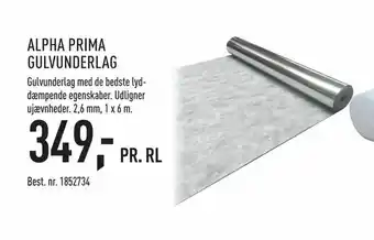Johannes Fog Alpha prima gulvunderlag tilbud