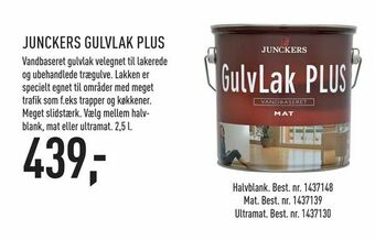 Johannes Fog Junckers gulvlak plus tilbud