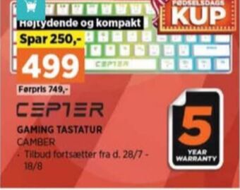 Power Cepter tastatur tilbud