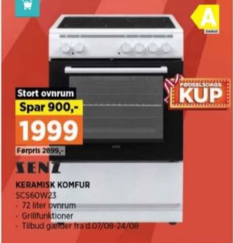 Power Senz komfur tilbud