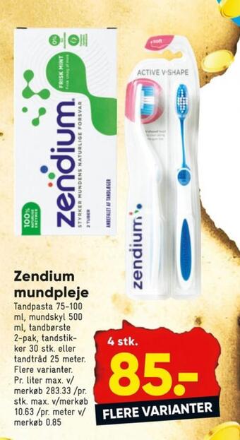 Bilka Zendium tandpasta tilbud