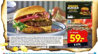 Bilka Smash burger hakkebøffer tilbud